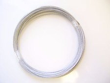 Galvanized Wire Rope Cable 1/16", 7x7, 100 ft coil