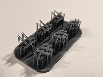 1/350 3D Printed Quad 40mm Bofors AA Guns No Shield X 6 3D Printed