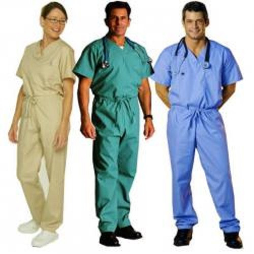 New Medical Scrubs-2 pocket- V-Neck- Drawstring - Afbeelding 1 van 10