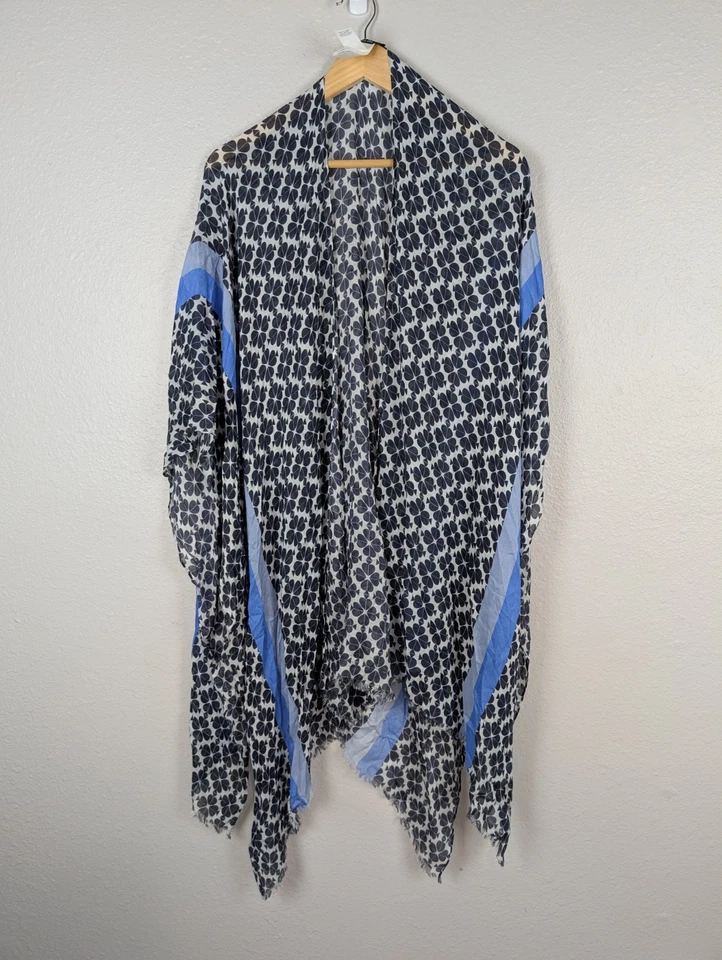 KATE SPADE NEW YORK Mujer Envolvente Bufanda Kimono Poncho Encubrimiento Playa Verano 171 Foto 2 de 4