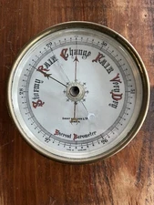 RARE DOUBLE HANDED BAROMETER BY SHORT & MASON MADE IN ENGLAND FREE SHIPPING 