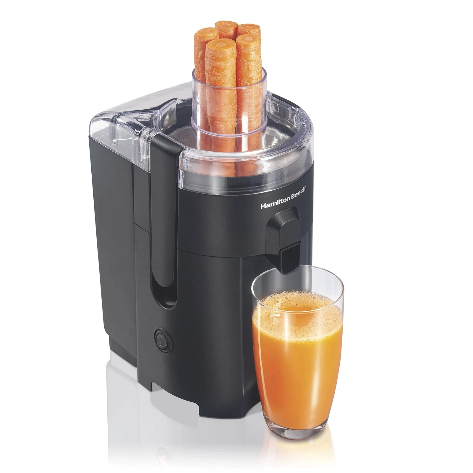 Hamilton Beach HealthSmart Juicer Machine Compact Centrifugal Extractor Black