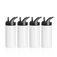 PYD Life 4 Pack 16oz Sublimation Water Bottles Kids Stainless Steel Tumblers ...