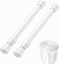 2 Stücks Vorhangstange Klemmstange Gardinenstange ohne Bohren Klein Ausziehbare 