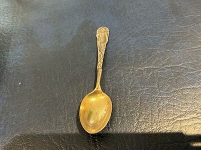 Antiker vollfiguriger Indianer Indianer Sterlingsilber Löffel Watson