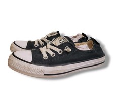 Converse Shoreline Slip Sneakers Black Casual Cool Classic Chuck Taylors Size 6
