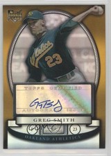 2008 Bowman Sterling Gold Refractor 3/50 Greg Smith #BS-GTS Auto 4r3