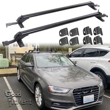 For Audi A4 S4 Rs4 2x 43 Roof Rack Top Cross Bars Luggage Cargo Kayak Carrier