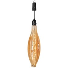 Luxform Lighting Elipse Battery Powered Pendulum Hanging Light with 24 hour Time