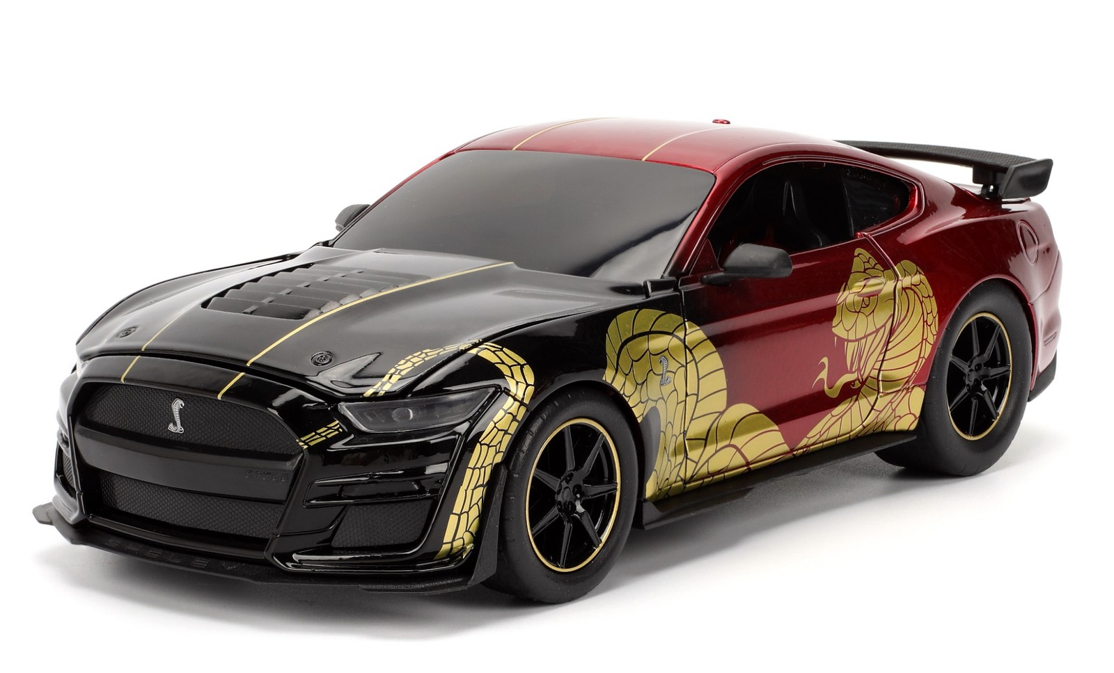 Voiture miniature JADA TOYS Ford Mustang Shelby Cobra GT500 2020 rouge et noir Pink Slips 1/24