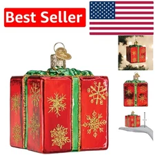 Beautifully Crafted Glass Blown Ornament for Christmas - Perfect Holiday Gift