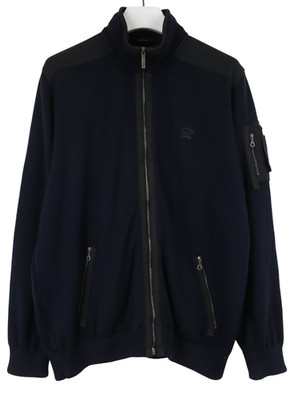 Paul & Shark Yachting Cool-Touch Pullover Herren 2XL Blau Volle Zip Hoher Kragen