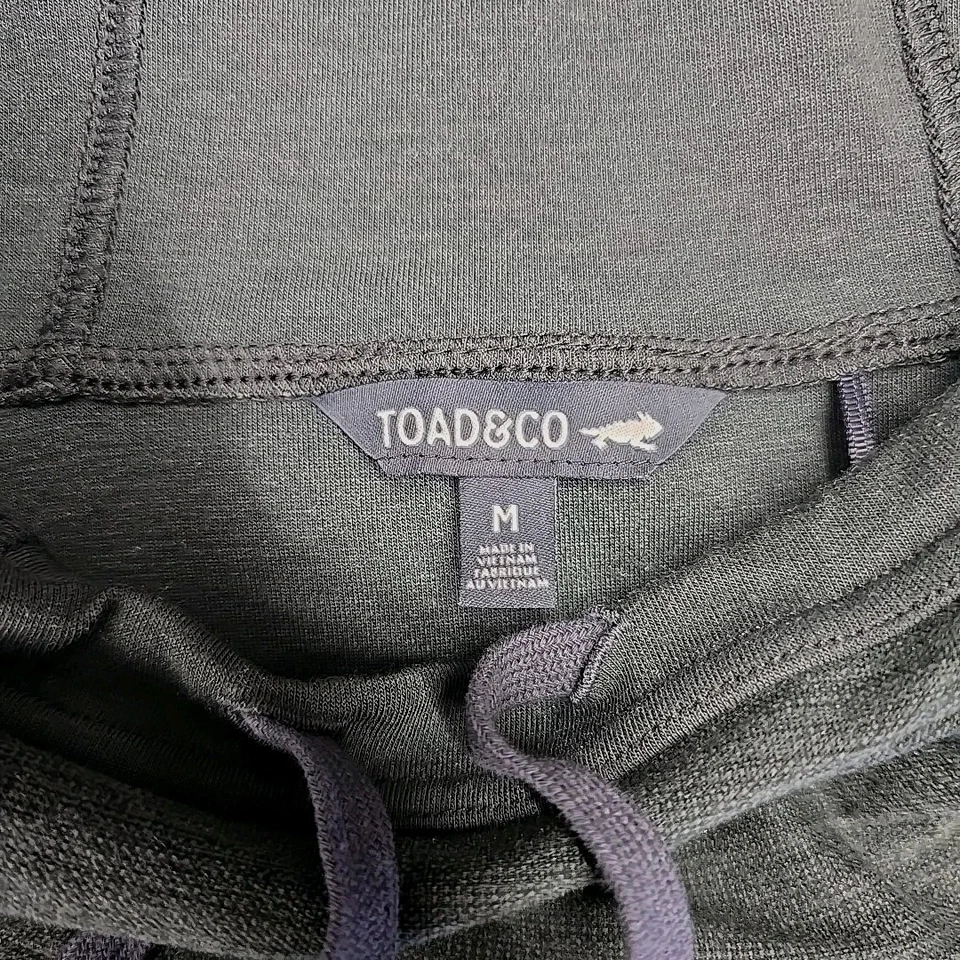 TOAD & CO Mujer Intermosso Sudadera con Capucha Vestido Gris Elastizado Bolsillos Foto 4 de 4