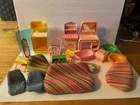 Vintage Barbie Dream House Furniture Lot (some complete some not)