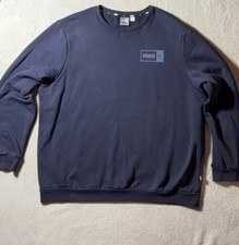 PUMA Men's Crewneck Navy Blue Sweatshirt Size Xl