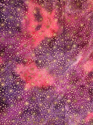 Batik Cotton Quilting Sewing Fabric by the HALF yard