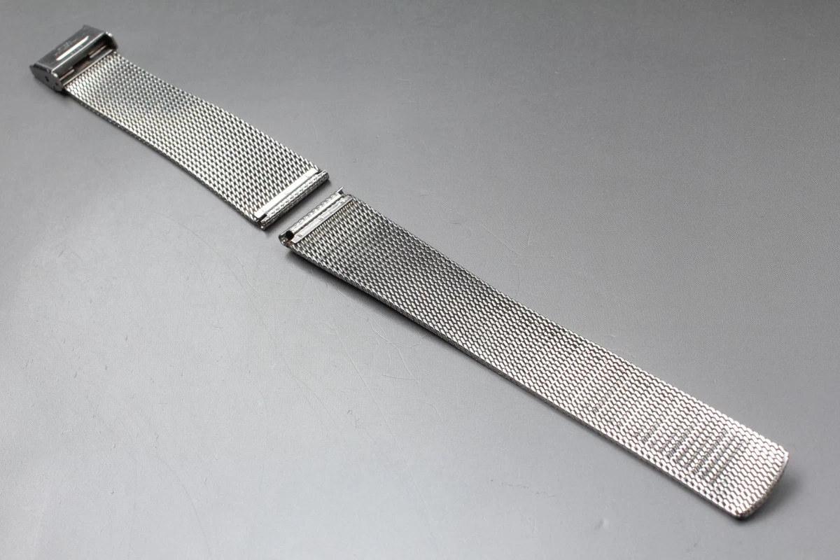 Bracelet De Montre Maille Milanaise Argenté 11mm De Large - Neuf (sans étiquette)