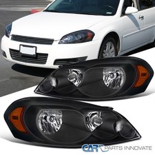 Black Fits 2006-2013 Chevy Impala 06-07 Monte Carlo Headlights Lamps Leftright Black Fits 2006-2013 Chevy Impala 06-07 Monte Carlo Headlights Lamps Leftright