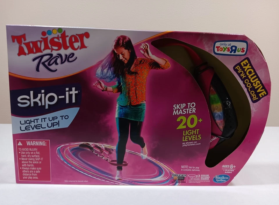 Twister Rave Skip-it elektronisches Leuchtspiel, 20+ Leuchtstufen, PINK - Bild 2 von 4