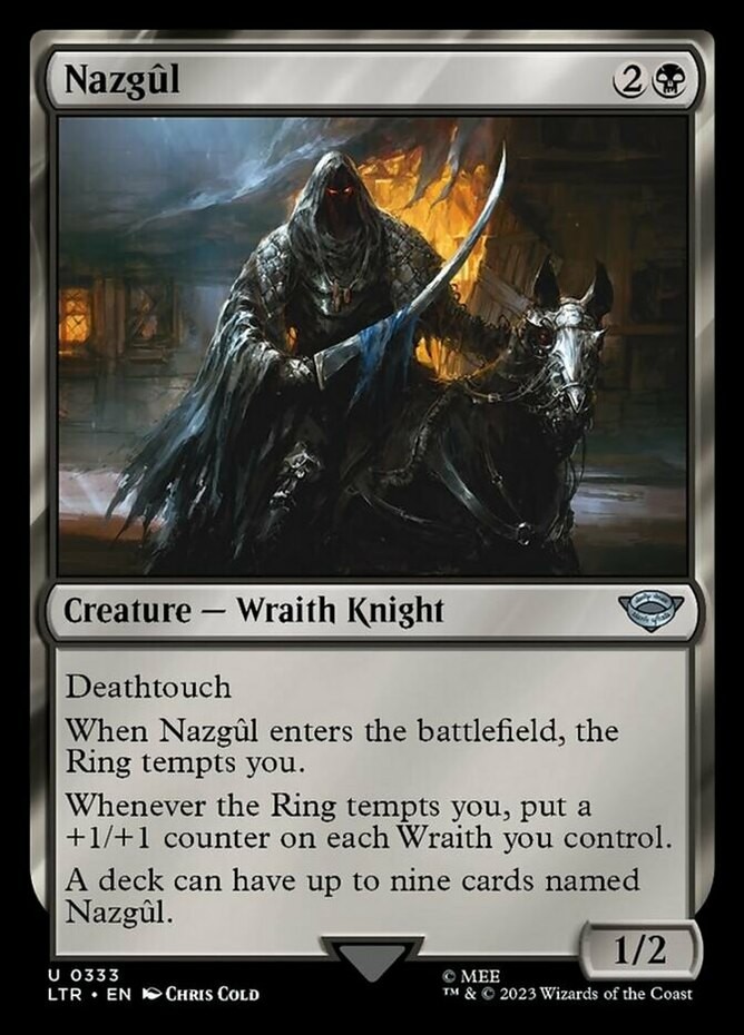 MTG Nazgul (0333) - Foil NM-Mint The Lord of the Rings: Tales of Middle-Earth 