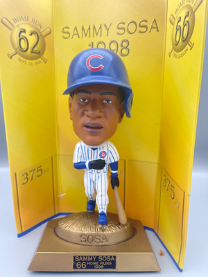1998 Headliners Sammy Sosa 66 Home Runs Commemorative Figure W/COA