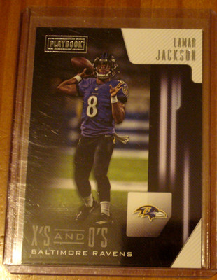 2018 Panini Playbook - X's and O's Lamar Jackson #40 RC