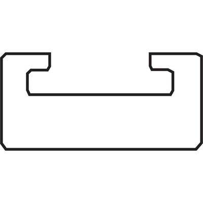 Black Replacement Slide - UHMW - Profile 16 - Length 52.375''  16-5236201-01+8