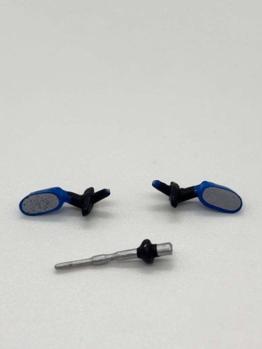 Greenhills Scalextric Toyota Supra QX06 C2717 Blue Wing Mirror Pair & Aerial - N