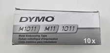 DYMO 310-00 Metal Embossing Tape Aluminum 1/2" x 16’ Rolls (10-Pack) M1011 M11