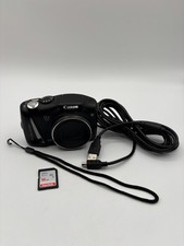 Canon PowerShot SX150 IS 14.1MP Digital Camera Black w/12X Optical Zoom Tested