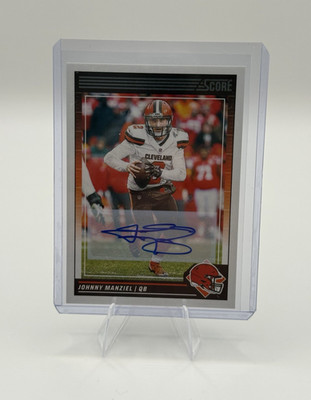 Panini Score 2024 Johnny Manziel Cleveland Browns Autogramm #72 NFL Card