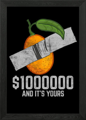 Klebeband Kumquat Obst gerahmt Wandbild Poster Leinwanddruck Bild