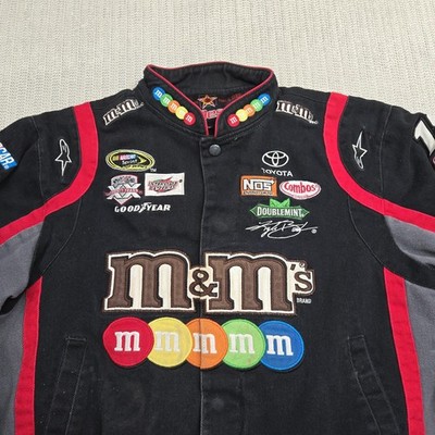 JH Design M&M's NASCAR Racing Jacket Youth Large Black Kyle Busch