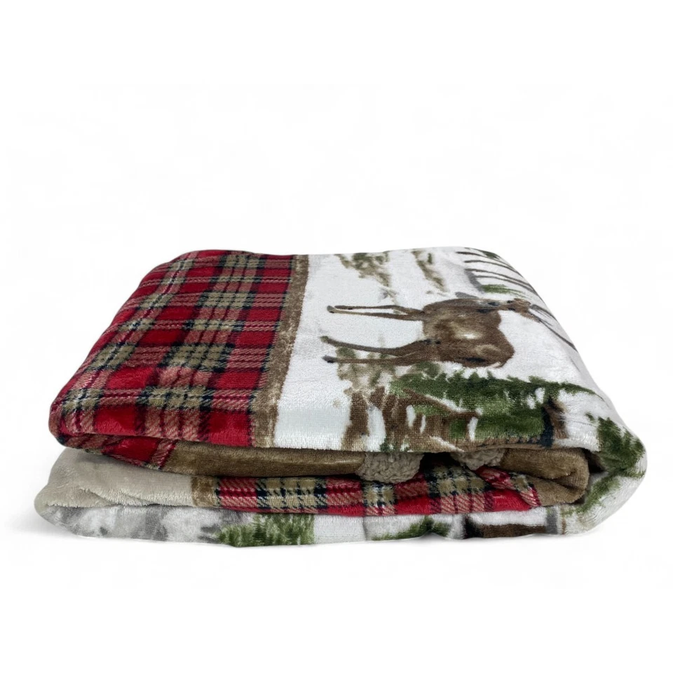 Plaid Sherpa Chalet – Coperta Invernale Morbida in Pile Agnellato Stile Tirolese - Immagine 3 di 4
