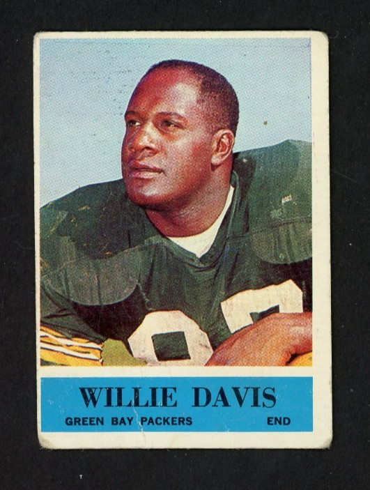 1964 Philadelphia Gum WILLIE DAVIS ROOKIE Green Bay Packers #72 Fair Condition