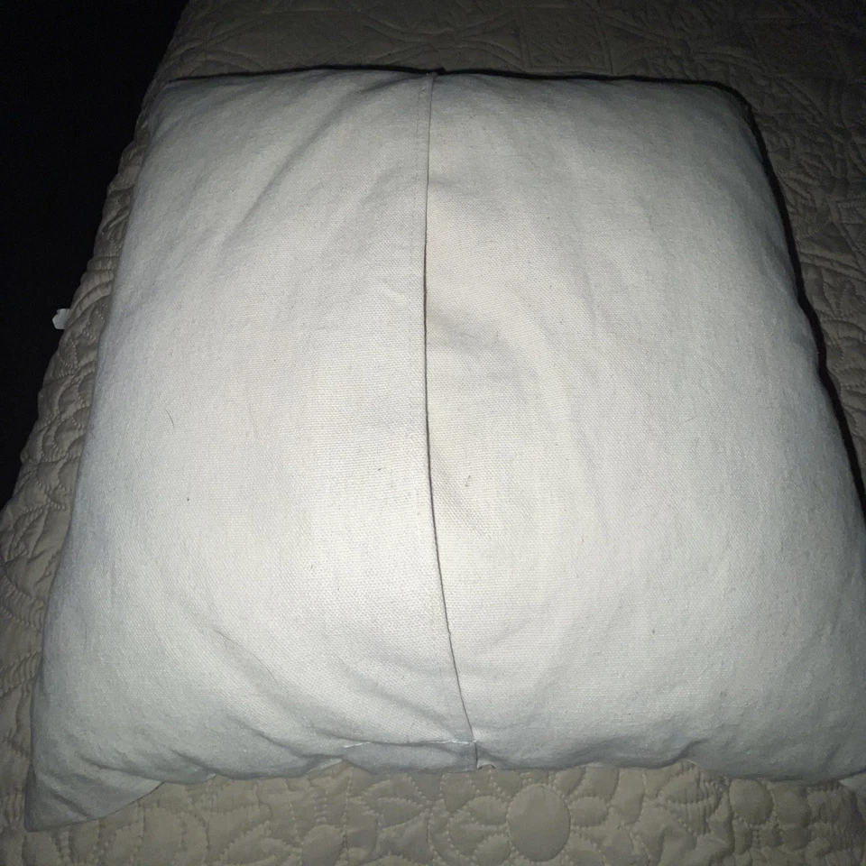 Abstract Art Cat Embroidered Throw Pillow Cover • Case Only• 18x18 Hand Made - Image 4 of 4