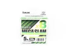 Sunline P.E Line X8 Mega Slam Casting 200m P.E 5 80lb Lime Green (5759)