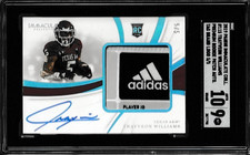 2019 Adidas Logo Auto Bookend 5/5 (Jersey Match 1/1) Trayveon Williams Texas A&M