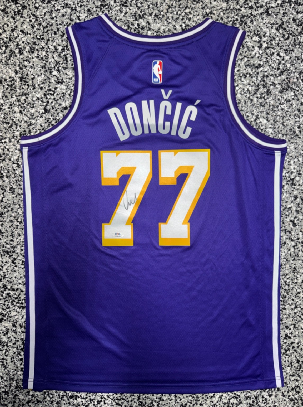 LUCA DONCIC Autographed Signed Los Angeles Lakers LUKA DONCIC Jersey w/ COA PSA AQ65141 