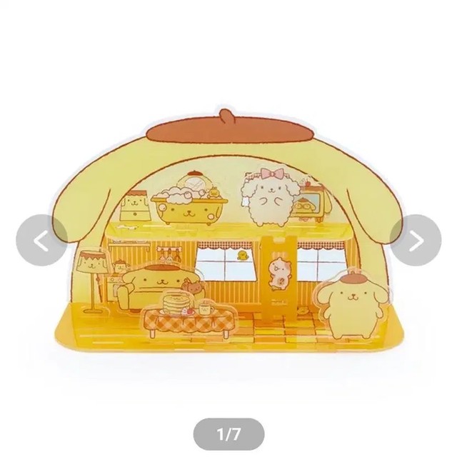 Sanrio Pompompurin Custom Acrylic House - Collectible Display Piece