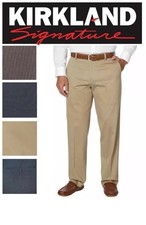 NWT Kirkland Signature Men's Classic Fit Non Iron Comfort Pant Sz 32x30