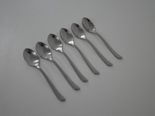 6x  WMF Virginia Cromargan Besteck Kaffeelöffel 13,2 cm teilmattiert