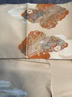 Luxury Japanese Kimono Fabric Silk Sash Belt, Gold and Silver Tsuzure, Pure Silk — photo 5