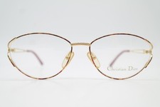 Vintage Glasses Christian Dior 2807 40 Gold Oval Eyeglass Frame