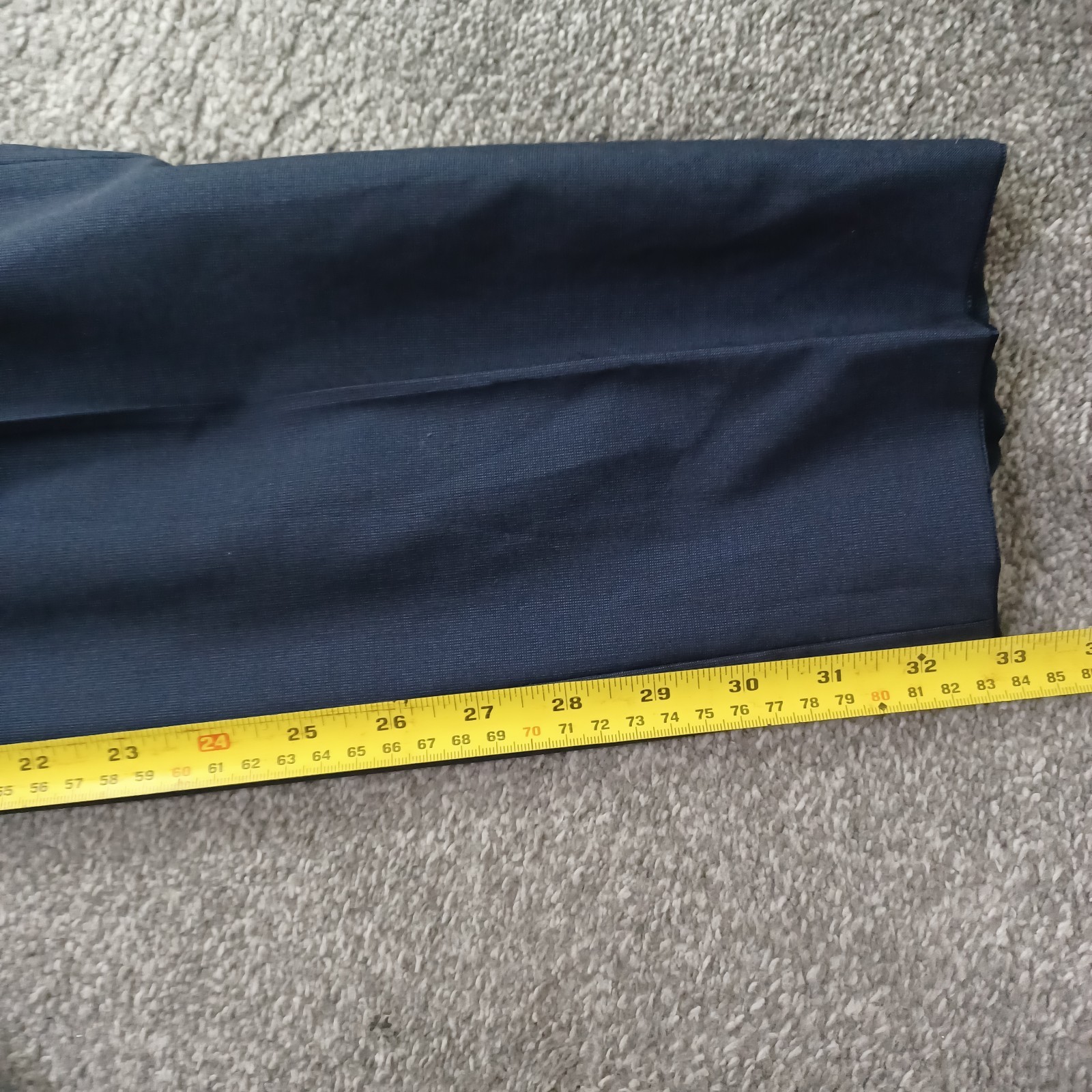 Hugo Boss Trousers Mens W34 L33 Wool Silk Blend Dark Blue Zip Fly thumbnail 8