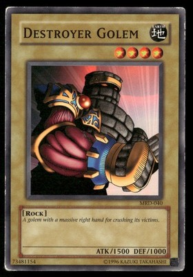 Destroyer Golem MRD-040 Common / Short Print Metal Raiders Yu-Gi-Oh MP
