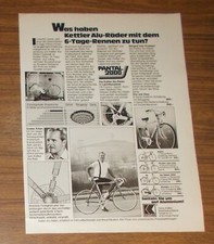 Seltene Werbung KETTLER ALU-RAD Dixi & Daxi Romeo & Julia Alpha Windsor 1985