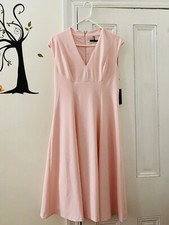 NWT tommy hilfiger women dress size 10 Pink Lined $109