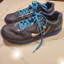 Zumba SHOES TRAINERS SNEAKERS HIP HOP DANCE Ladies Size 11 Gray/Blue
