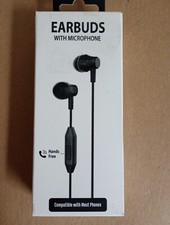 Wired Earbuds w/ Microphone - 3.5mm Headphone Cord - Compatible w/ Most Devices